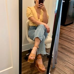 Dolce Vita Leather Platform Sandals